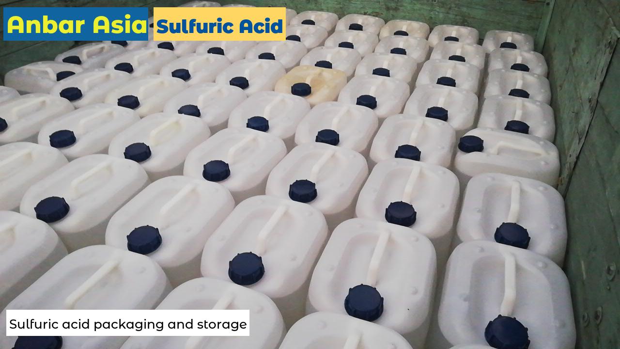 Sulfuric acid packaging and storage