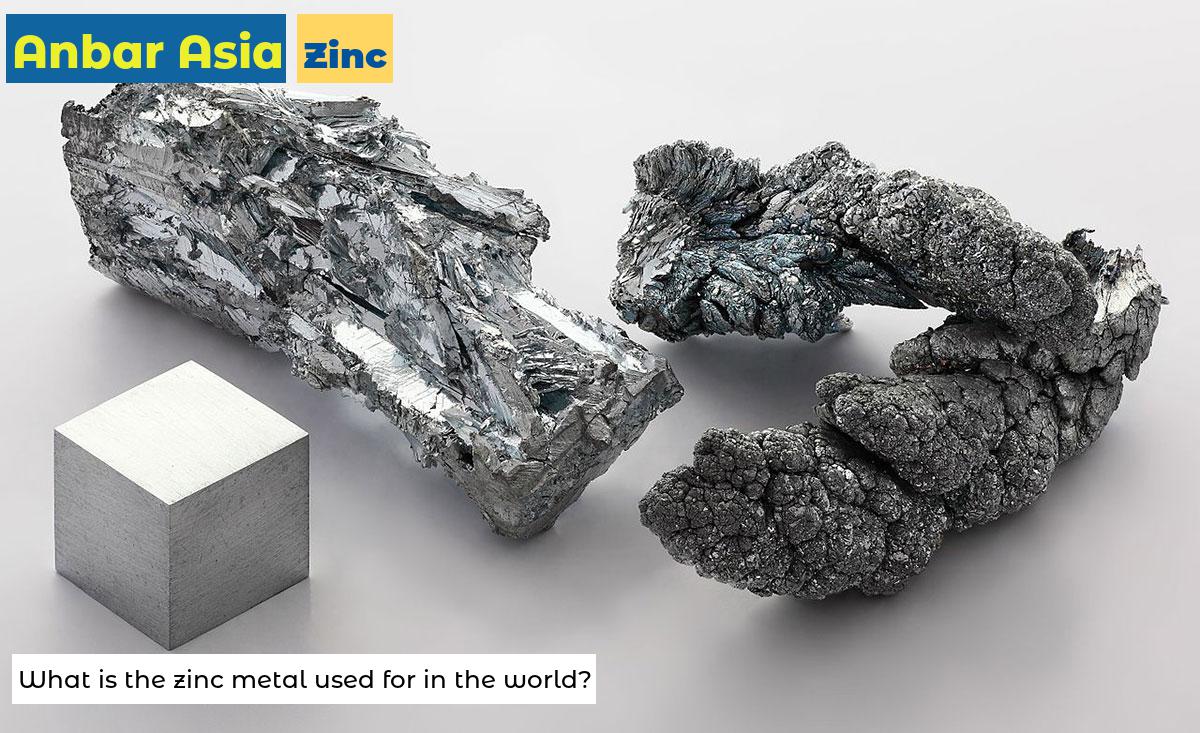 What is the zinc metal used for in the world?