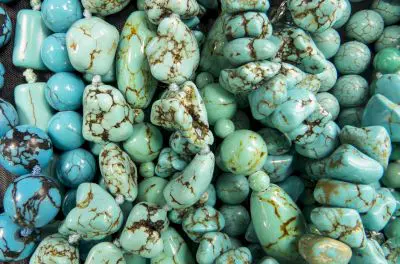 Turquoise has a lower-than-ideal hardness and durability for use in certain types of jewelry