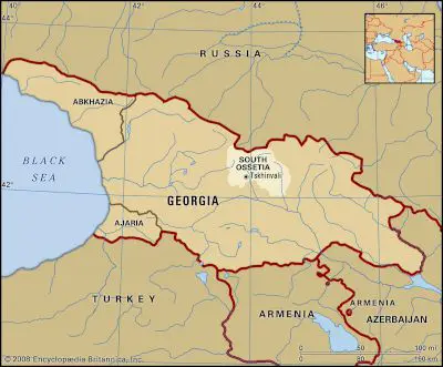 Georgia is one of the countries on the border of Western Asia and Eastern Europe